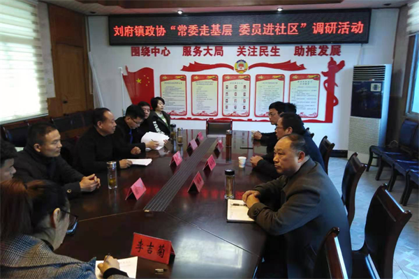 凤阳县刘府镇开展政协常委走基层委员进社区调研活动