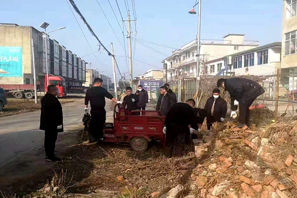 凤阳县大庙镇环境大清理干净过大年