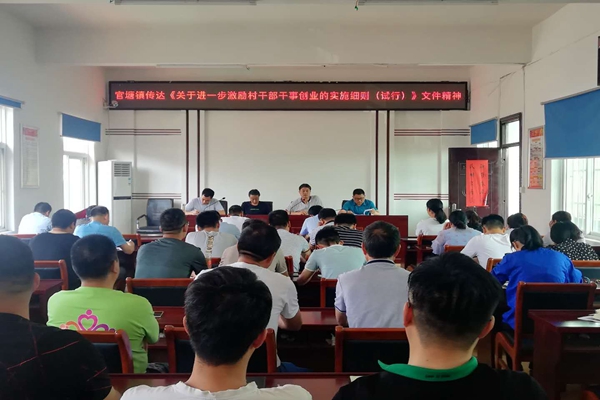 官塘镇传达《关于进一步激励村干部干事创业的实施细则（试行）》文件精神.jpg